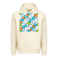 Sandshell stars school seamless pattern Premium Hoodie - BundleAndBundleShop