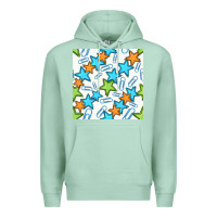 Seafoam stars school seamless pattern Premium Hoodie - BundleAndBundleShop