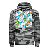 Slate Camo stars school seamless pattern Premium Hoodie - BundleAndBundleShop