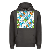 Smoke stars school seamless pattern Premium Hoodie - BundleAndBundleShop