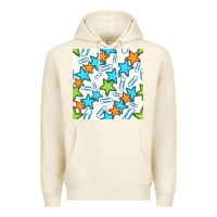 Tofu stars school seamless pattern Premium Hoodie - BundleAndBundleShop