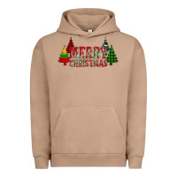 Pigment Burro merry christmas glitter plaid trees Urban Hoodie - AdoDesignShop