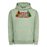 Pigment Oil Green merry christmas glitter plaid trees Urban Hoodie - AdoDesignShop