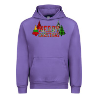 Tulip merry christmas glitter plaid trees Urban Hoodie - AdoDesignShop