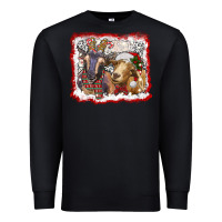 Black christmas goats Premium Sweatshirt - RanaPortraitStore