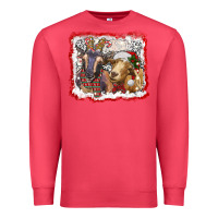 Cardinal christmas goats Premium Sweatshirt - RanaPortraitStore