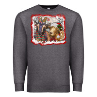 Charcoal Heather christmas goats Premium Sweatshirt - RanaPortraitStore