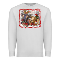 Dove Grey christmas goats Premium Sweatshirt - RanaPortraitStore