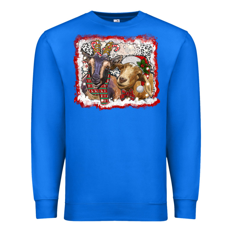 Christmas Goats Premium Sweatshirt by RanaPortraitStore | Teevron