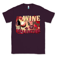 Plum Wine İs My Valentine Fa Classic Tee - FaDigitalArtStudio