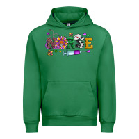 Emerald mardi gras nurse leopard cowhide glitter Urban Hoodie - Artiststas