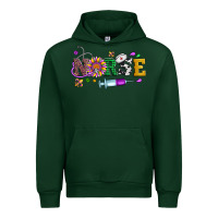 Forest Green mardi gras nurse leopard cowhide glitter Urban Hoodie - Artiststas
