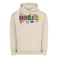 Pigment French Oak mardi gras nurse leopard cowhide glitter Urban Hoodie - Artiststas