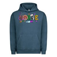 Pigment Midnight Navy mardi gras nurse leopard cowhide glitter Urban Hoodie - Artiststas