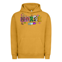 Pigment Peanut Butter mardi gras nurse leopard cowhide glitter Urban Hoodie - Artiststas