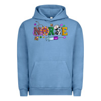 Pigment Pebble Blue mardi gras nurse leopard cowhide glitter Urban Hoodie - Artiststas