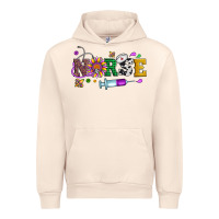 Sandshell mardi gras nurse leopard cowhide glitter Urban Hoodie - Artiststas
