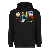 Black pride lgbtq wine cups and glasses Heavyweight Hoodie - texasbilliewilder