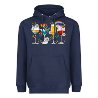 Pride Lgbtq Wine Cups And Glasses Heavyweight Hoodie | Teevron