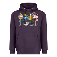 Plum pride lgbtq wine cups and glasses Heavyweight Hoodie - texasbilliewilder