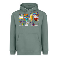 Sage pride lgbtq wine cups and glasses Heavyweight Hoodie - texasbilliewilder