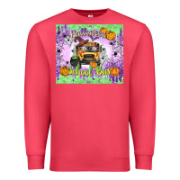 Cardinal Halloween School Bus Premium Sweatshirt - texasbilliewilder