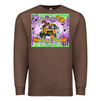 Chestnut Halloween School Bus Premium Sweatshirt - texasbilliewilder