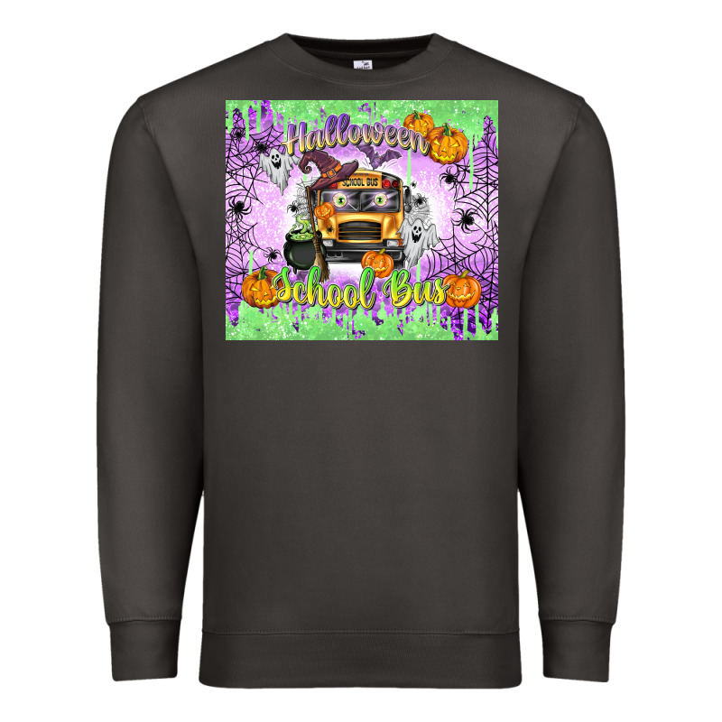 Halloween School Bus Premium Sweatshirt by texasbilliewilder | Teevron