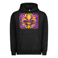 Pigment Black mardi gras fleur de lis sunflower leopard Urban Hoodie - Artiststas