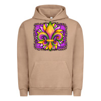Pigment Burro mardi gras fleur de lis sunflower leopard Urban Hoodie - Artiststas
