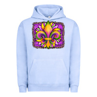 Pigment Grape Ice mardi gras fleur de lis sunflower leopard Urban Hoodie - Artiststas