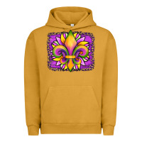 Pigment Peanut Butter mardi gras fleur de lis sunflower leopard Urban Hoodie - Artiststas