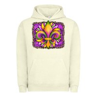 Pigment Pistachio mardi gras fleur de lis sunflower leopard Urban Hoodie - Artiststas