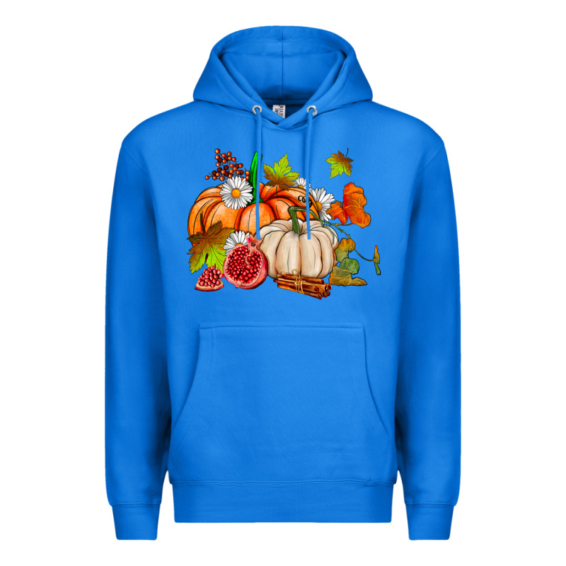 Pumpkins Daisies And Fall Leaf's Ado Premium Hoodie by AdoDesignShop | Teevron