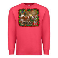 Cardinal christmas farm animals Premium Sweatshirt - RanaPortraitStore