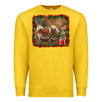 Lemon christmas farm animals Premium Sweatshirt - RanaPortraitStore