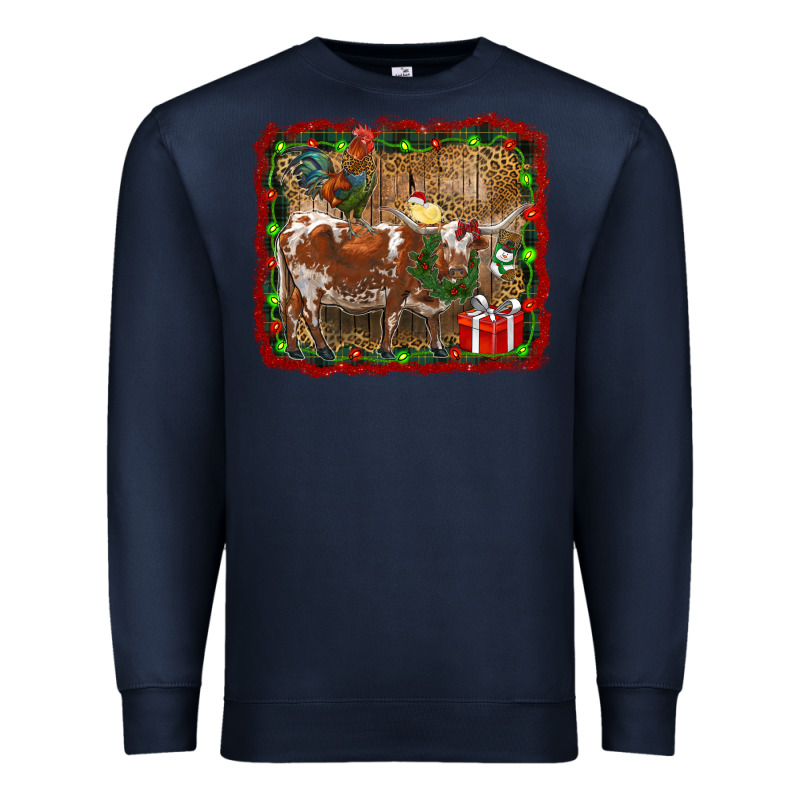 Christmas Farm Animals Premium Sweatshirt by RanaPortraitStore | Teevron