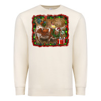 Sandshell christmas farm animals Premium Sweatshirt - RanaPortraitStore