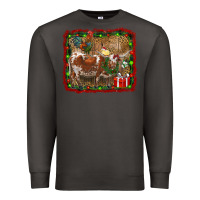 Smoke christmas farm animals Premium Sweatshirt - RanaPortraitStore