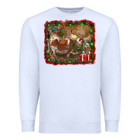 White christmas farm animals Premium Sweatshirt - RanaPortraitStore