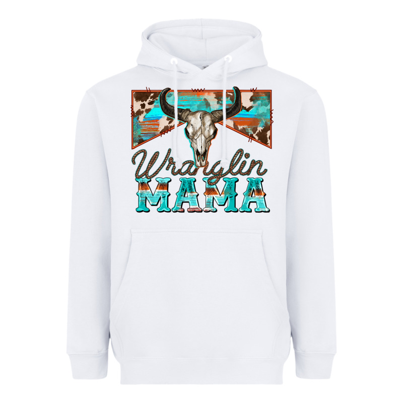 Wranglin Mama Heavyweight Hoodie by Zillion Design Studio | Teevron