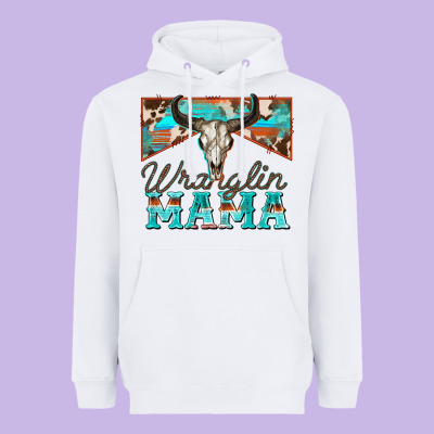Heavyweight Hoodie wranglin mama