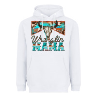 White wranglin mama Heavyweight Hoodie - Zillion Design Studio