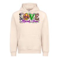 Sandshell love mardi gras fleur de lis sunflower leopard and beads Urban Hoodie - Artiststas