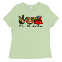 Matcha peace love Christmas Ladies Tee - BarkalooDesign