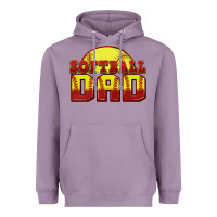 Lavender softball dad Heavyweight Hoodie - Zillion Design Studio