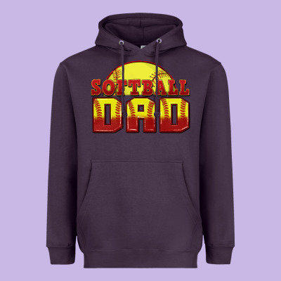 Heavyweight Hoodie softball dad