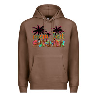Chestnut mom bod summer with palms Premium Hoodie - Artiststas