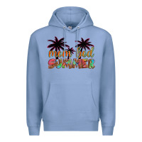Colony Blue mom bod summer with palms Premium Hoodie - Artiststas