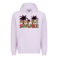 Lilac mom bod summer with palms Premium Hoodie - Artiststas